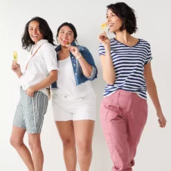 Women's Croft & Barrow® Essential V-Neck Tee -Hot Sale Adult Shop 3482291 ALT3