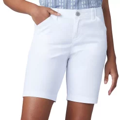 Petite Lee® Regular Fit Chino Bermuda Shorts -Hot Sale Adult Shop 3583205 White