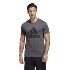 Big & Tall adidas Logo Tee -Hot Sale Adult Shop 3652880 Dark Gray Heather