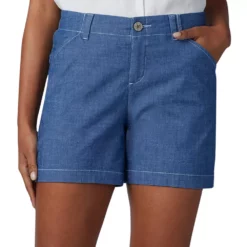 Women's Lee® Chino Shorts -Hot Sale Adult Shop 3679278 Rinse Chambray