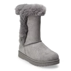 SO® Abigail Women's Faux-Fur Winter Boots -Hot Sale Adult Shop 3815594 Gray