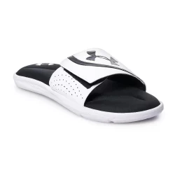 Under Armour Ignite VI Men's Slide Sandals -Hot Sale Adult Shop 3880968 White Black