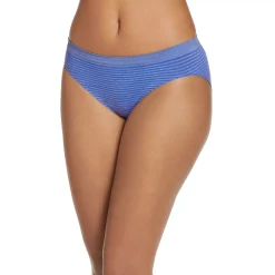 Women's Jockey® Smooth & Shine Seamless Bikini Panty 2186 -Hot Sale Adult Shop 3908743 Nordic Blue Stripe