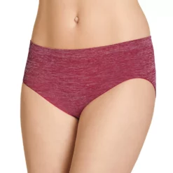 Women's Jockey® Smooth & Shine Seamless Hi Cut Panty 2188 -Hot Sale Adult Shop 3908760 Dark Cherry