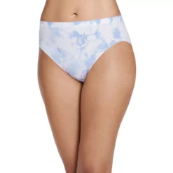 Women's Jockey® Smooth & Shine Seamless Hi Cut Panty 2188 -Hot Sale Adult Shop 3908760 Lake Sky Tie Dye