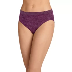 Women's Jockey® Smooth & Shine Seamless Hi Cut Panty 2188 -Hot Sale Adult Shop 3908760 Raspberry Heather