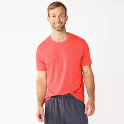 Men's Tek Gear® Dry Tek Tee -Hot Sale Adult Shop 3932637 Melon Flare