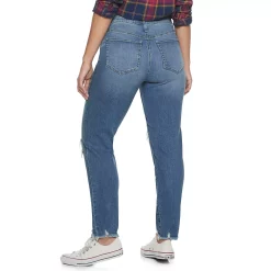 Juniors' SO® High-Rise Curvy Mom Jeans -Hot Sale Adult Shop 3958279 ALT2