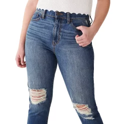 Juniors' SO® High-Rise Curvy Mom Jeans -Hot Sale Adult Shop 3958279 ALT3