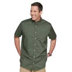 Big & Tall Sonoma Goods For Life® Poplin Button-Down Shirt -Hot Sale Adult Shop 3974513 Leaf Print