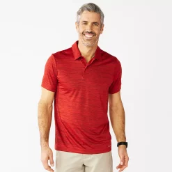 Men's Tek Gear® DryTek Polo -Hot Sale Adult Shop 3996367 Cherry Black