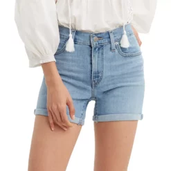 Women's Levi's® Mid-Length Jean Shorts -Hot Sale Adult Shop 4015111 Slate Oahu Clouds