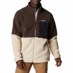 Men's Columbia Mountainside Heavyweight Fleece Zip-Front Jacket -Hot Sale Adult Shop 4217516 Cordovan Ancient Foss