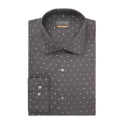 Men's Van Heusen Slim-Fit Stain Shield Spread-Collar Dress Shirt -Hot Sale Adult Shop 4227399 Gunmetal