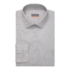 Men's Van Heusen Regular-Fit Stain Shield Spread-Collar Dress Shirt -Hot Sale Adult Shop 4227846 Ash