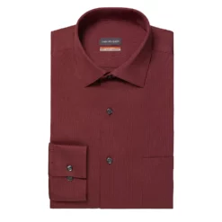 Men's Van Heusen Regular-Fit Stain Shield Spread-Collar Dress Shirt -Hot Sale Adult Shop 4227846 Dark Red