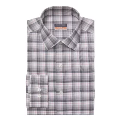 Men's Van Heusen Regular-Fit Stain Shield Spread-Collar Dress Shirt -Hot Sale Adult Shop 4227846 Steel Gray