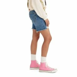 Women's Levi's® 501™ Mid-Thigh Frayed Jean Shorts -Hot Sale Adult Shop 4245507 ALT2