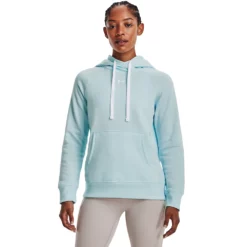 Women's Under Armour Rival Fleece Hoodie -Hot Sale Adult Shop 4246168 Fuse Teal