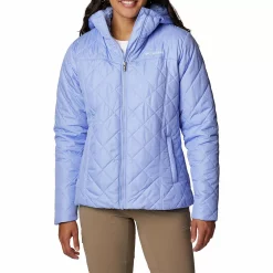 Women's Columbia Copper Crest Hooded Quilted Jacket -Hot Sale Adult Shop 4256615 Serenity