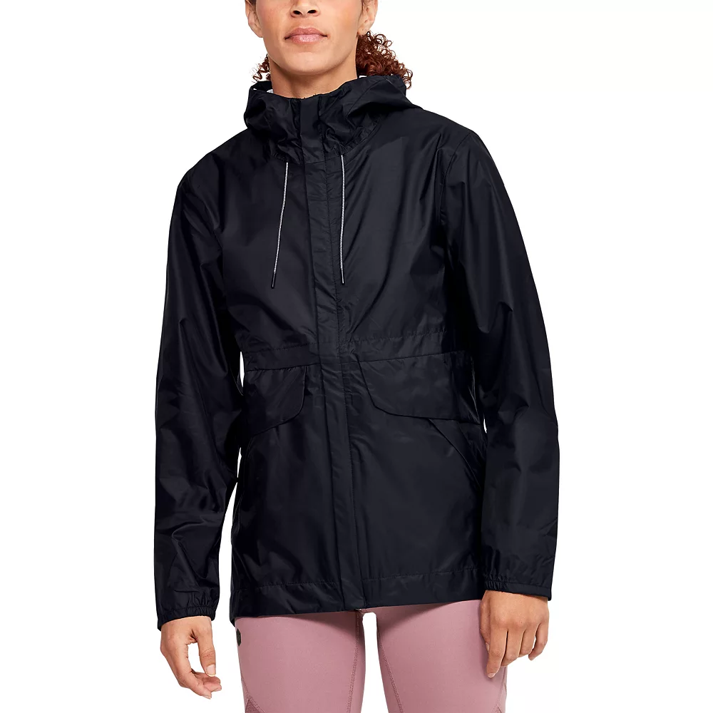 Women's Under Armour Forefront Hooded Rain Jacket 2 Women's Under Armour Forefront Hooded Rain Jacket - Image 2