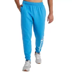 Men's Champion® Powerblend Graphic Fleece Joggers -Hot Sale Adult Shop 4266361 Blue Jay