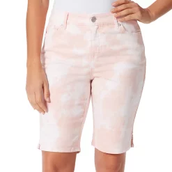 Petite Gloria Vanderbilt Bermuda Jean Shorts -Hot Sale Adult Shop 4273956 Coral Tye Dye
