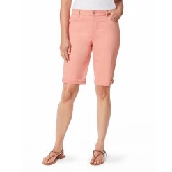 Petite Gloria Vanderbilt Bermuda Jean Shorts -Hot Sale Adult Shop 4273956 Peach Punch