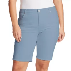 Plus Size Gloria Vanderbilt Midrise Bermuda Shorts