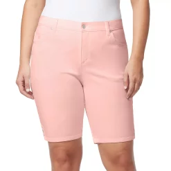 Plus Size Gloria Vanderbilt Midrise Bermuda Shorts -Hot Sale Adult Shop 4275306 Coral Essence