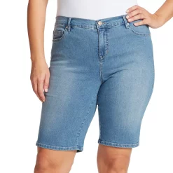 Plus Size Gloria Vanderbilt Midrise Bermuda Shorts -Hot Sale Adult Shop 4275306 Pico