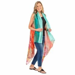 Women's Le Moda Chiffon Pleated Kimono -Hot Sale Adult Shop 4311276 ALT4