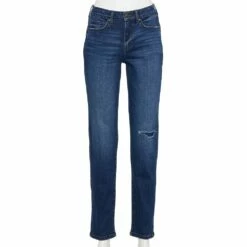 Women's Sonoma Goods For Life® Straight-Leg High-Waisted Curvy Jeans