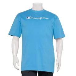 Big & Tall Champion® Modern-Fit Logo Tee -Hot Sale Adult Shop 4397460 Blue Jay