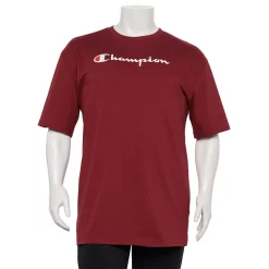 Big & Tall Champion® Modern-Fit Logo Tee -Hot Sale Adult Shop 4397460 Maroon