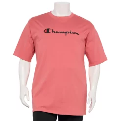 Big & Tall Champion® Modern-Fit Logo Tee -Hot Sale Adult Shop 4397460 Redwood Red