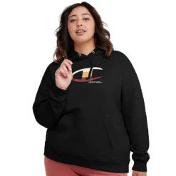 Plus Size Champion® Powerblend Graphic Hoodie
