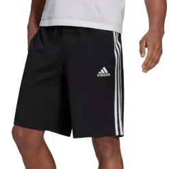 Men's adidas 3-Stripe Jersey Shorts -Hot Sale Adult Shop 4485657 Black White