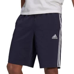 Men's adidas 3-Stripe Jersey Shorts -Hot Sale Adult Shop 4485657 Legend Ink White