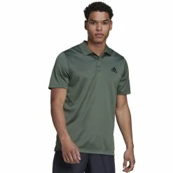 Men's adidas Design to Move Polo -Hot Sale Adult Shop 4486163 Green Oxide