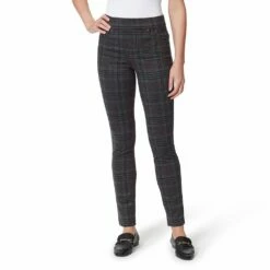Women's Gloria Vanderbilt Avery Pull-On Ponte Pants -Hot Sale Adult Shop 4516586 Reims Grid Plaid