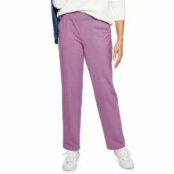 Women's Croft & Barrow® Easy Knit Straight-Leg Pants -Hot Sale Adult Shop 4517063 Violet