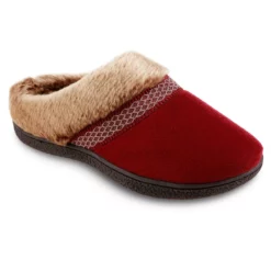 Women's isotoner Mallory Hoodback Slippers Made with Recycled Microsuede 15 Women's isotoner Mallory Hoodback Slippers Made with Recycled Microsuede -Hot Sale Adult Shop 4526414 Chili