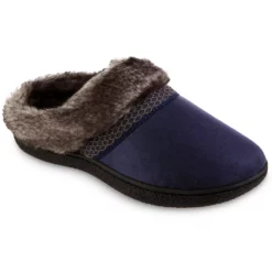 Women's isotoner Mallory Hoodback Slippers Made with Recycled Microsuede 14 Women's isotoner Mallory Hoodback Slippers Made with Recycled Microsuede -Hot Sale Adult Shop 4526414 Navy