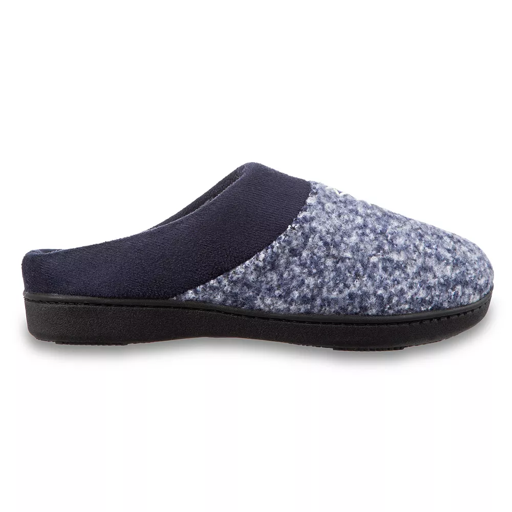 Women's isotoner Jessie Microsuede Heathered Knit Hoodback Slipper 3 Women's isotoner Jessie Microsuede Heathered Knit Hoodback Slipper - Image 3
