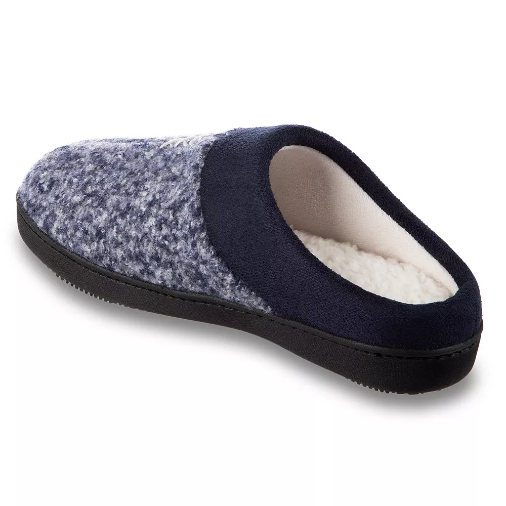 Women's isotoner Jessie Microsuede Heathered Knit Hoodback Slipper 4 Women's isotoner Jessie Microsuede Heathered Knit Hoodback Slipper - Image 4
