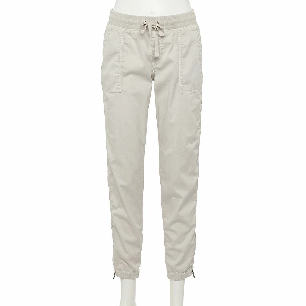 Women's Sonoma Goods For Life® Zipper-Hem Elastic-Waist Utility Jogger Pants 4 Women's Sonoma Goods For Life® Zipper-Hem Elastic-Waist Utility Jogger Pants - Image 4