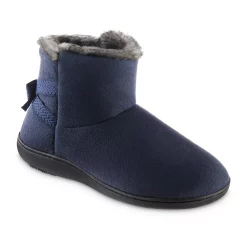 Women's isotoner Microsuede Nelly Boot Slippers -Hot Sale Adult Shop 4585752 Navy Blue