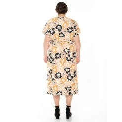 Plus Size ALEXIA ADMOR Iris Dolman Sleeve Faux-Wrap Dress -Hot Sale Adult Shop 4638450 ALT