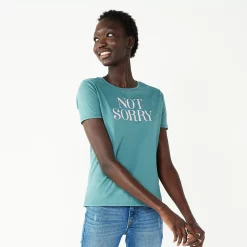 Women's Nine West Crewneck Graphic Tee -Hot Sale Adult Shop 4646703 Not Sorry